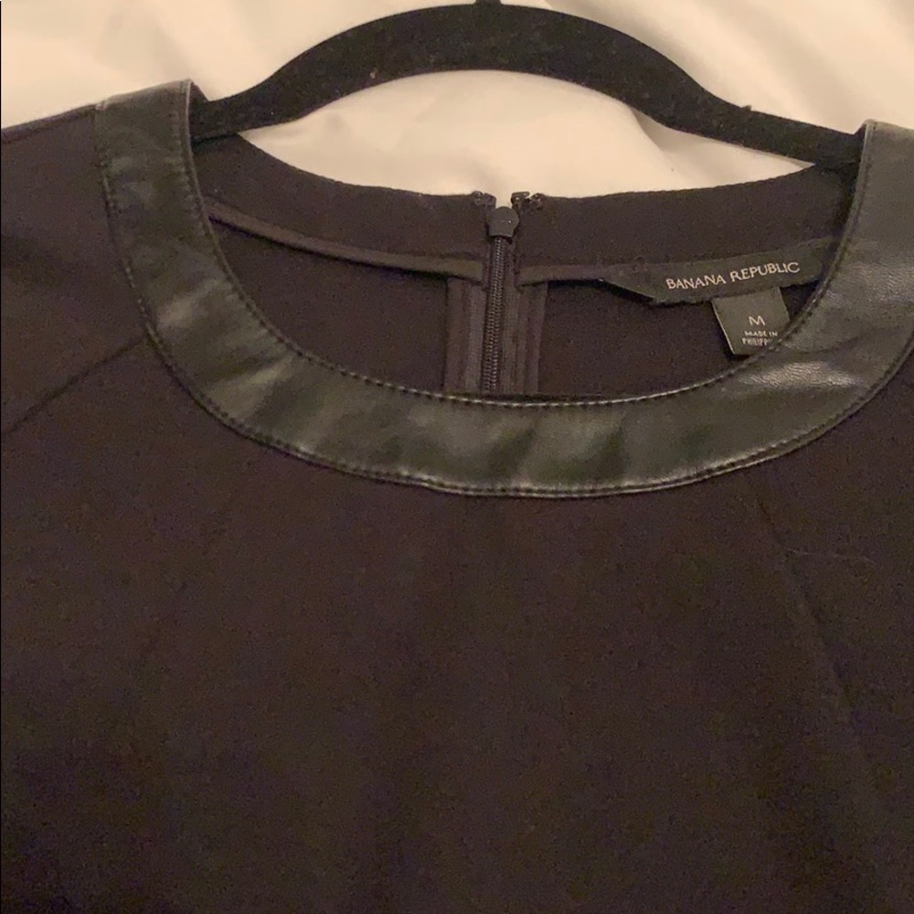 Banana Republic Jackie Cropped faux leather top